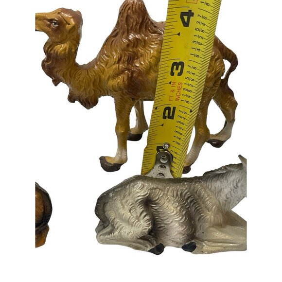 9 Vintage Christmas Nativity Replacement Figures Composite Made in Italy - Picture 6 of 13